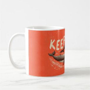 Mug Continuez à Nager Baleines