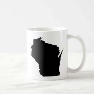 Mug Contour d'état du Wisconsin