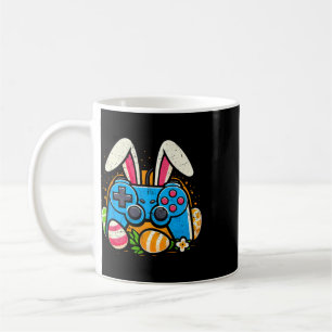 Mug Contrôleur de jeu vidéo vintage Lapin de Pâques Jo