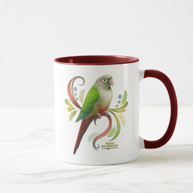 Mug Conure à la crème verte de cannelle (Droite)