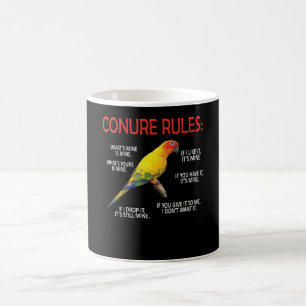 Mug Conure Propriétaire Conure Perroquet d'Oiseau Sol