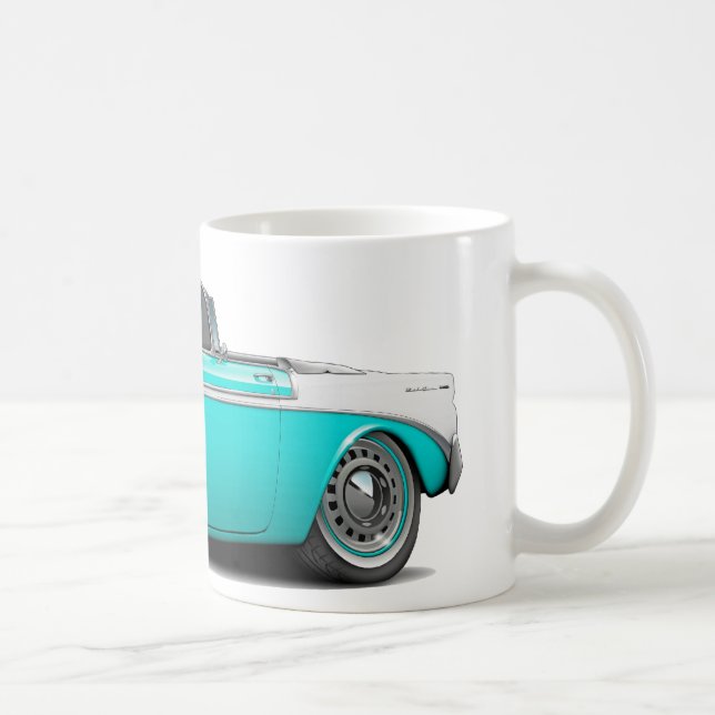 Mug Convertible 1956 Turquoise-Blanc de Chevy Belair (Droite)