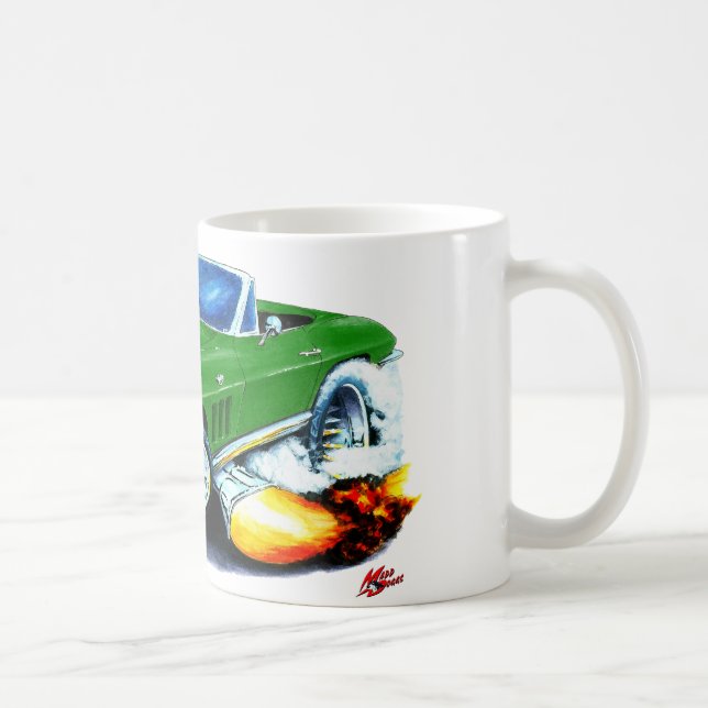 Mug Convertible 1965 vert de Corvette (Droite)