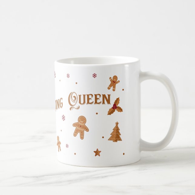 Mug Cookie Baking Queen Holiday Design (Droite)