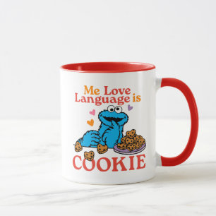 Mug Cookie Monster Citation de la Saint Valentin