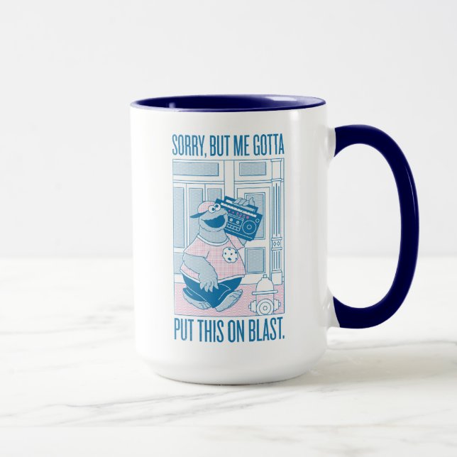 Mug Cookie Monster | Désolé Mais Je Dois (Droite)