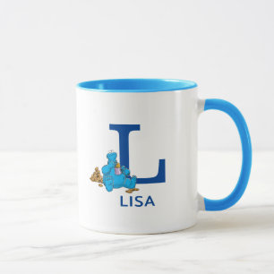 Mug Cookie Monster Manger Cookies Nom et monogramme L