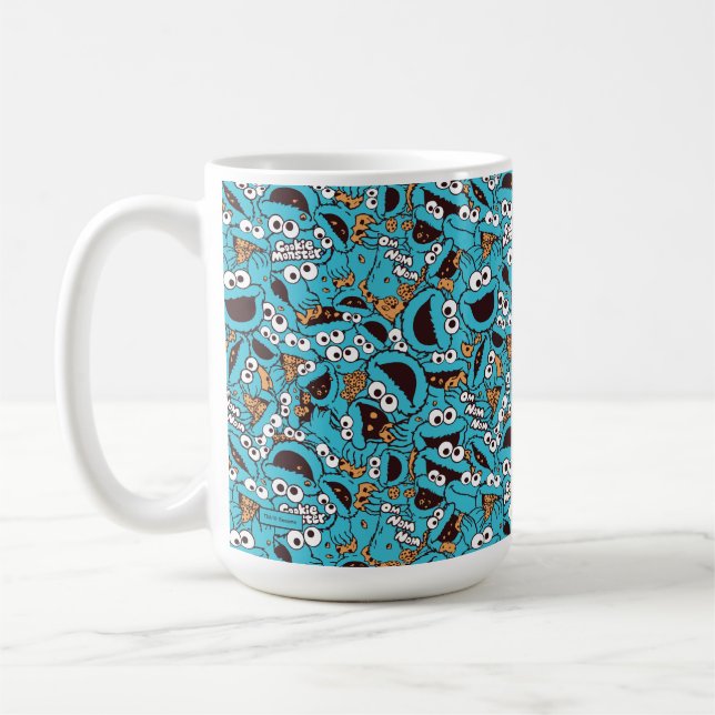 Mug Cookie Monster | Modèle Nom Nom Nom (Gauche)