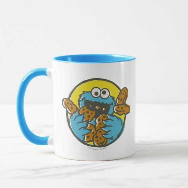 Mug Cookie Monster Retro (Gauche)