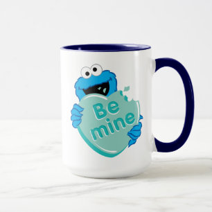 Mug Cookie Monster "Sois Mienne" Saint-Valentin Cœur B