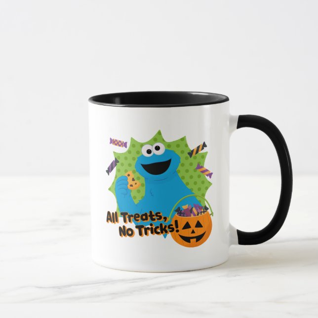 Mug Cookie Monster | Tous Les Traitements, Pas De Truc (Droite)
