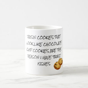 Mug Cookies aux raisins ressemblent à des Choc Chip Pr