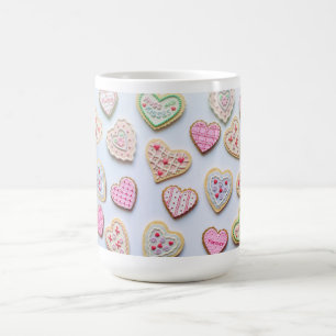 Mug Cookies en forme de coeur pour la Saint-Valentin