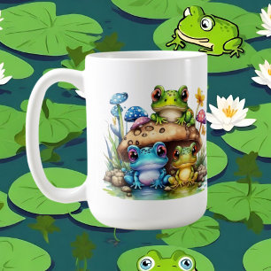 Mug cool aquarelle grenouille ajouter monogramme