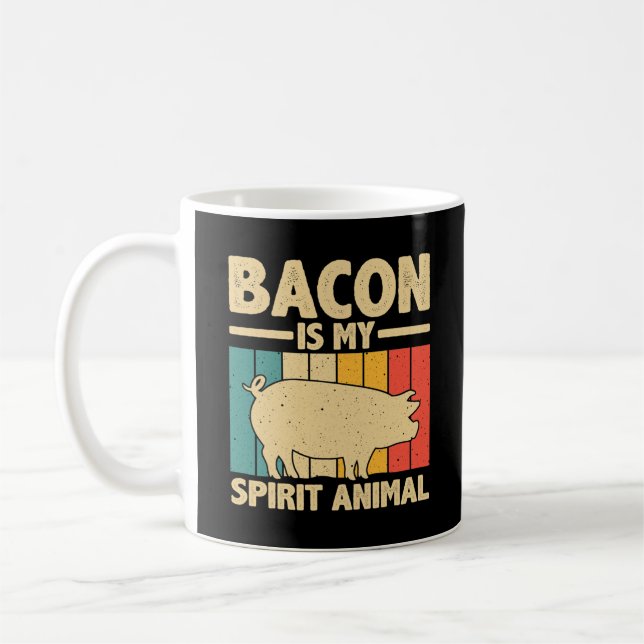Mug Cool Bacon Hommes Femmes Enfants Bacon Cochon Porc (Gauche)
