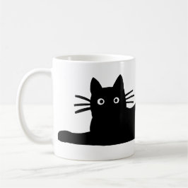 Mug Cool Black Kitty Chat Fun Feline Lover's Cute