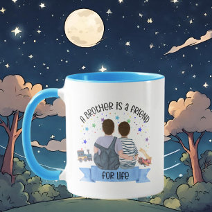 Mug cool Brother Friend ajouter un monogramme