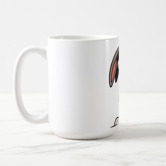 Mug Cool Bunny in Shades Cartoon Illustration (Gauche)