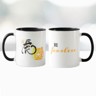 Mug Cool Dit Citation Inspirante De Tigre Sans Peur