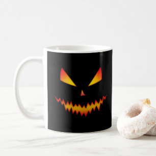 Mug Cool effrayant Jack O'Lantern visage Halloween noi