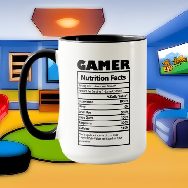 Mug cool Gamer faits amusants (Créateur téléchargé)
