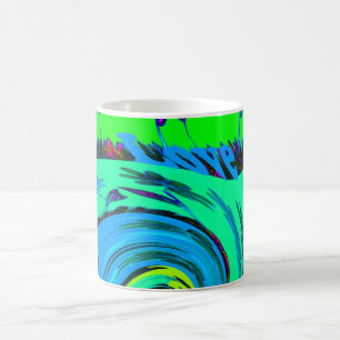 Mug Cool I Love Hawaii : Floral Pop Art motif Design