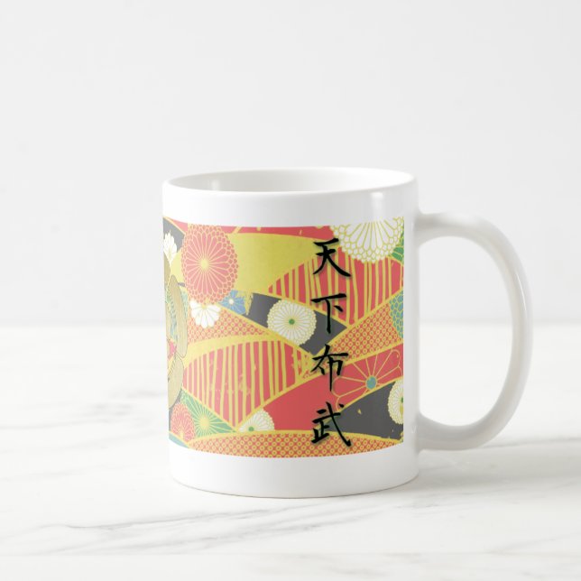 Mug COOL JAPAN SAMURAI KAMON KANJI TENKAFUBU! Oda (Droite)