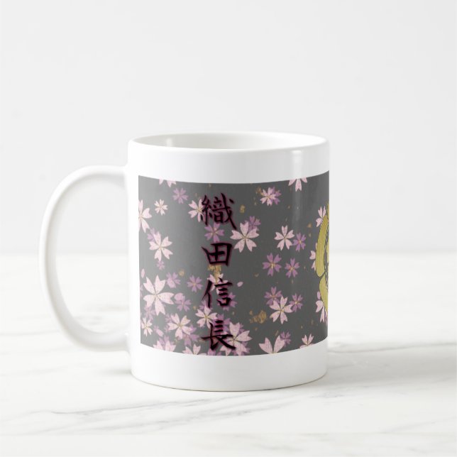 Mug COOL JAPAN SAMURAI KAMON KANJI TENKAFUBU! Oda (Gauche)