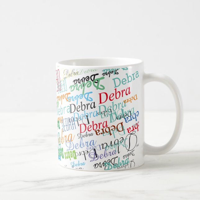 Mug cool nom motif coloré et personnalisé (Droite)