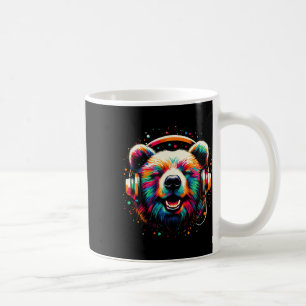 Mug Cool Ours Casque Musique Art Noël Anniversaire