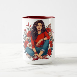 Mug Cool Retro Girl