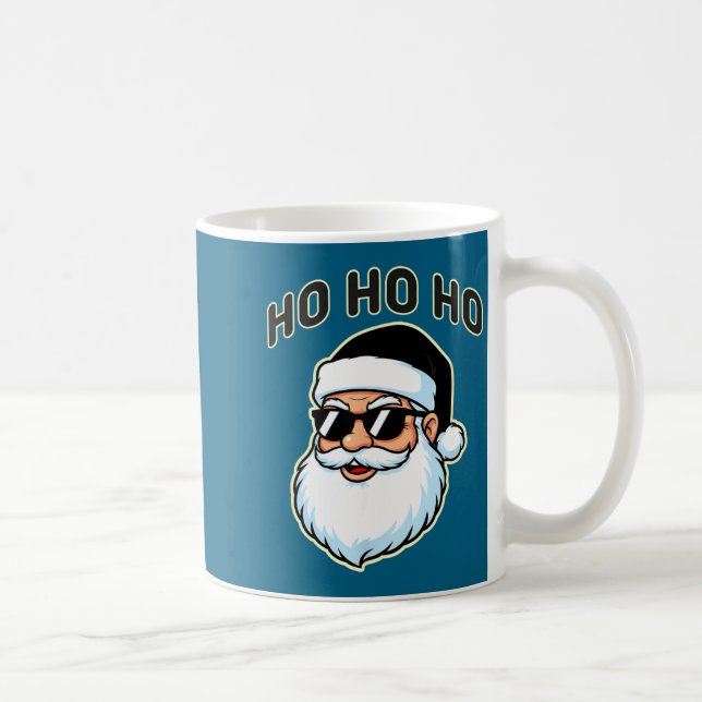 Mug Cool Santa In Black Hat Sungles Graphic 2  (Droite)