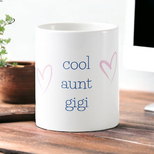 Mug Cool tante Meilleure tante Nouvelle tante Personna