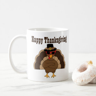 Mug Cool Turquie Bon thanksgiving texte personnalisé