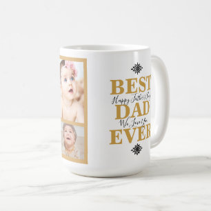 Mug Cool White Gold Meilleur papa Jamais Fête des père