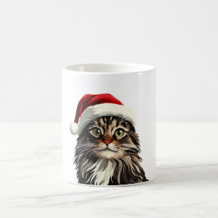 Mug Coon du Maine, NOËL, chat chaton, cadeau chaton