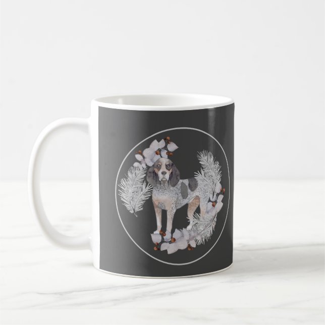 Mug Coonhound Bluetick personnalisé (Gauche)