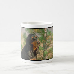 Mug Coonhound noir et bronzage