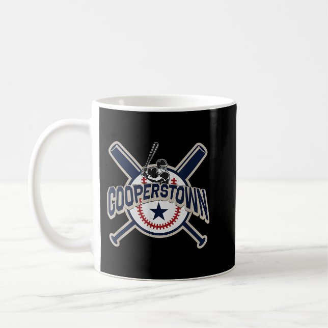 Mug Cooperstown New York Baseball Jeu Famille Vacances (Gauche)