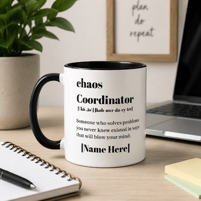 Mug Coordinateur du Chaos (Créateur téléchargé)