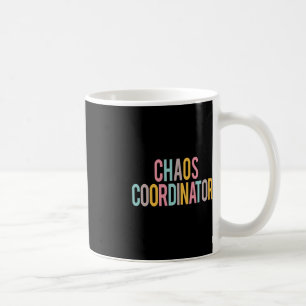 Mug Coordinateur du Chaos Jour d'appréciation colorée 