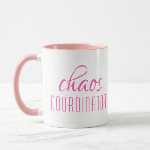 Mug Coordinateur du Chaos Texte typographique