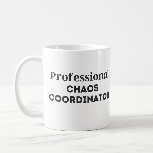Mug Coordinateur professionnel du chaos (Gauche)