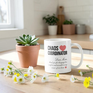 Mug Coordonnateur de chaos Cadeau unique personnalisé