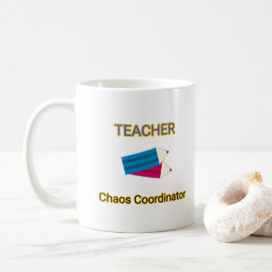Mug Coordonnateur de chaos enseignant Citations drôles
