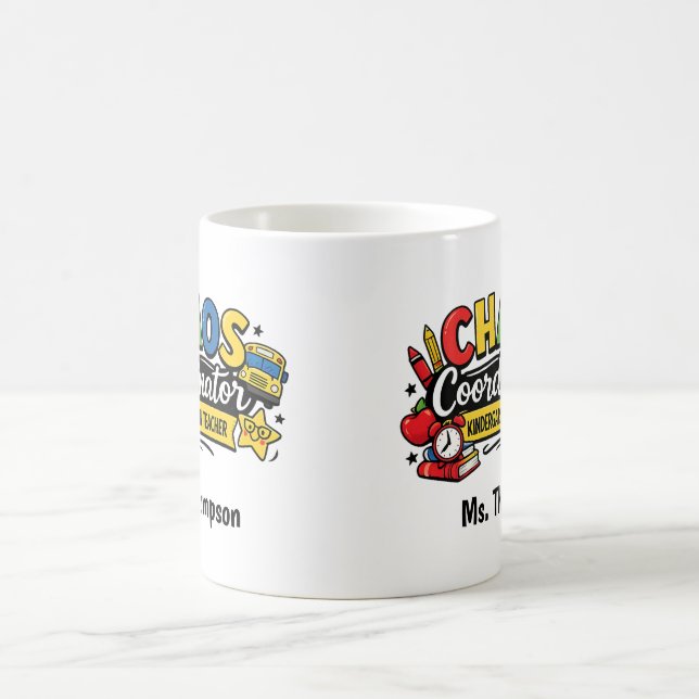 Mug Coordonnateur de Chaos Personnalisé Enseignant (Centre)