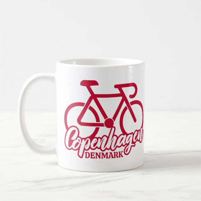 Mug Copenhague Danemark Cyclisme (Gauche)