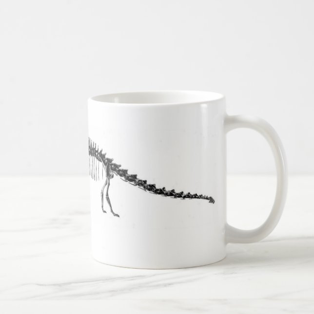 Mug Copie d'antiquité de dinosaure de Diplodocus (Droite)