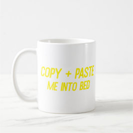 Mug Copier + Coller dans le lit Funny Office Co-Worker