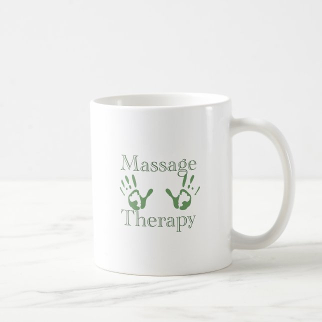 Mug Copies de main de thérapie de massage (Droite)